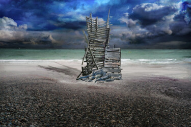Photography titled "Totem" by Lionel Morateur, Original Artwork, Manipulated Photography
