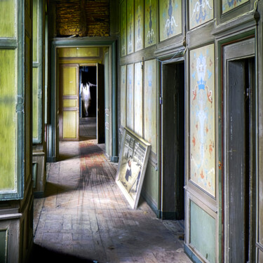 Fotografia zatytułowany „le couloir” autorstwa Lionel Morateur, Oryginalna praca, Fotomontaż
