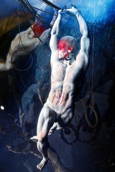 Photographie intitulée "Narcisse" par Lionel Morateur, Œuvre d'art originale, Photo montage