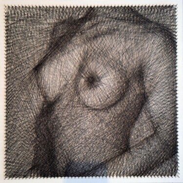 Картина под названием "Stringed Beauty - S…" - Lionel Németh (Lio.N.art), Подлинное произведение искусства, String Art