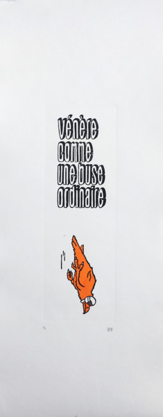 Gravures & estampes intitulée "Vénère" par Aude Lionel Marie D'Arc, Œuvre d'art originale