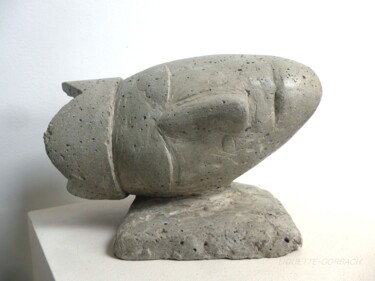 Sculpture titled "The sleeping king" by Liquette-Gorbach, Original Artwork, Concrete