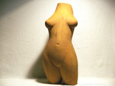 Sculpture titled "Donna" by Liquette-Gorbach, Original Artwork, Wood