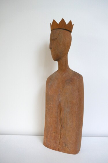 Sculpture intitulée "The king who's look…" par Liquette-Gorbach, Œuvre d'art originale, Bois