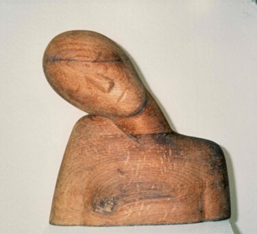 Skulptur mit dem Titel "" With inner eterni…" von Liquette-Gorbach, Original-Kunstwerk, Holz