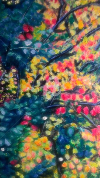 Painting titled "Autumn leaves" by Lisa, Original Artwork