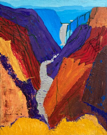 Pintura titulada "Canyon" por Lisa Trevino, Obra de arte original, Acrílico