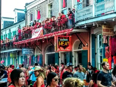Photographie intitulée "New Orleans Red Dre…" par Lisa Bourgeois, Œuvre d'art originale