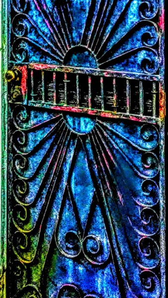 Fotografía titulada "French Quarter Gate" por Lisa Bourgeois, Obra de arte original