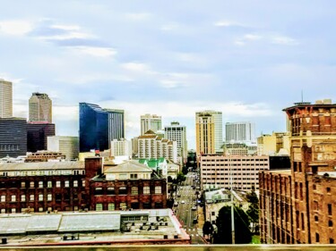 Photography titled "New Orleans Skyline" by Lisa Bourgeois, Original Artwork