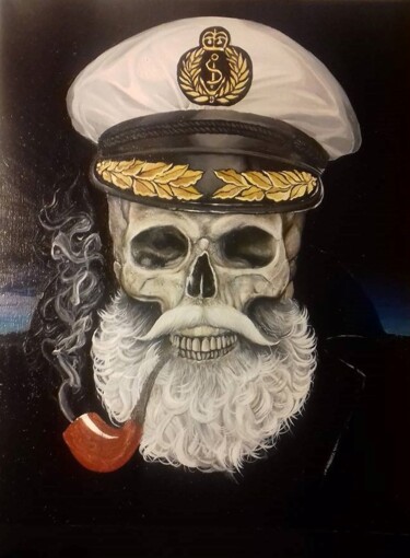 Peinture intitulée "Le Capitaine et son…" par Lisa Ingrassia, Œuvre d'art originale, Huile