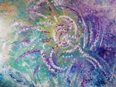 Pintura intitulada "Cosmique" por Lisa Morantin, Obras de arte originais, Acrílico