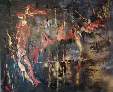Pittura intitolato "le Masqué" da Lisa Morantin, Opera d'arte originale, Acrilico