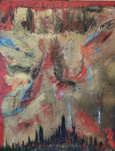 Pittura intitolato "Apocalypse" da Lisa Morantin, Opera d'arte originale, Acrilico