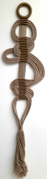 Art textile intitulée "Sinueuse 4" par Lisa Thevenon, Œuvre d'art originale, Fil