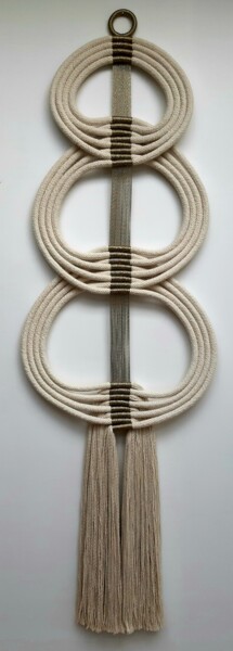纺织艺术 标题为“Totem 1” 由Lisa Thevenon, 原创艺术品, 线