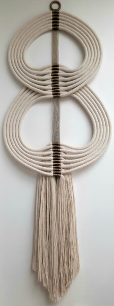 纺织艺术 标题为“Totem 2” 由Lisa Thevenon, 原创艺术品, String Art