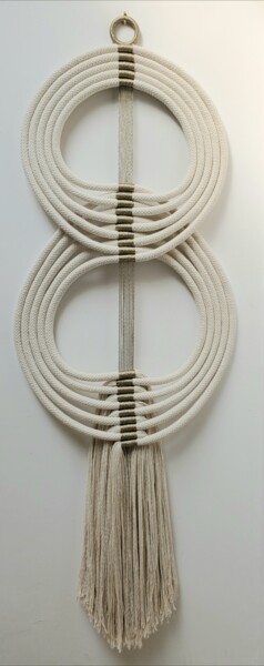 Art textile intitulée "Totem 12" par Lisa Thevenon, Œuvre d'art originale, Fibre Textile
