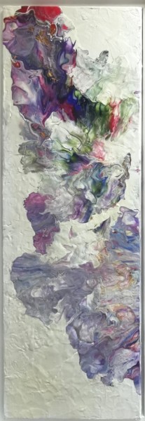 Peinture intitulée "LES MOTS BLEUS 2" par Michèle Paba, Œuvre d'art originale, Acrylique