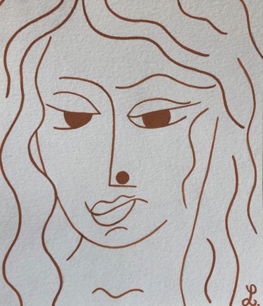 Asymétrie numéro 2 Dessin intitulée "Asymétrie numéro 2" par Lisa B, Œuvre d'art originale, Gouache