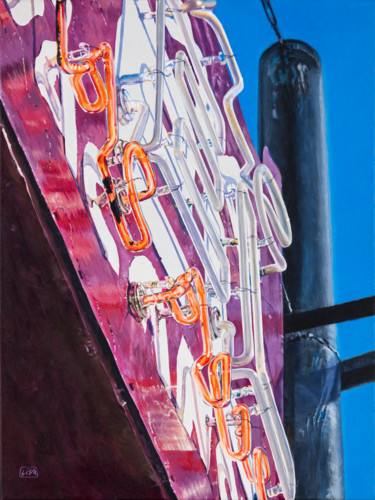 Malarstwo zatytułowany „Vacancy” autorstwa Lisa Tennant, Oryginalna praca, Akryl Zamontowany na Drewniana rama noszy