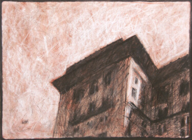 Рисунок под названием "ZigZag" - Lisa Tennant, Подлинное произведение искусства, Древесный уголь