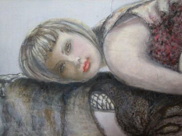 Peinture intitulée "L'Insoutenable légè…" par Lisbeth Buonanno, Œuvre d'art originale