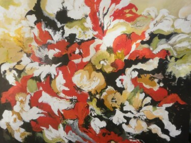 Pittura intitolato "abstraction N° 5" da Lise Buissart, Opera d'arte originale, Acrilico