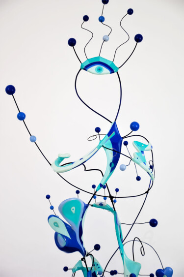 Escultura titulada "Guérison Moléculair…" por Lise Dedieu, Obra de arte original, Metales