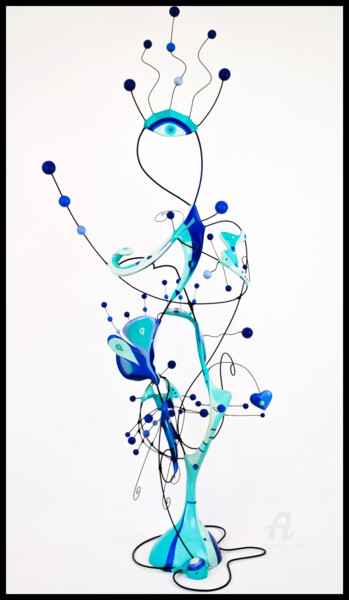 Sculpture intitulée "Guérison Moléculaire" par Lise Dedieu, Œuvre d'art originale, Acier inoxydable