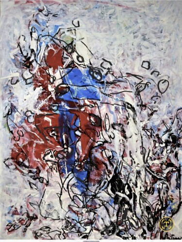 Pittura intitolato "Oscillations" da Lise Poitras, Opera d'arte originale, Acrilico