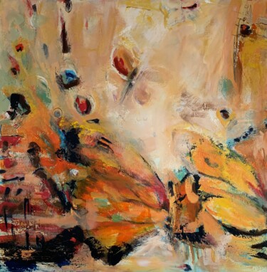 제목이 "Wings"인 미술작품 Lise Wuebben로, 원작, 아크릴 나무 들것 프레임에 장착됨
