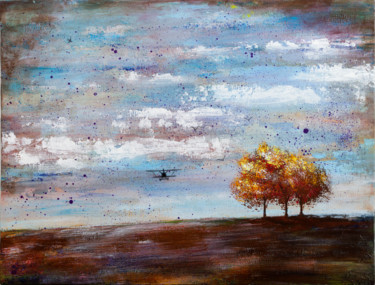 Painting titled "Fall" by Liss Art Studio, Original Artwork, Acrylic