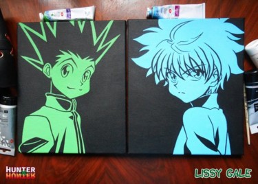 Painting titled "Hunter X Hunter, Ох…" by Lissygaleart, Original Artwork, Acrylic