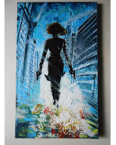 Painting titled "Black Widow, Avenge…" by Lissygaleart, Original Artwork, Acrylic