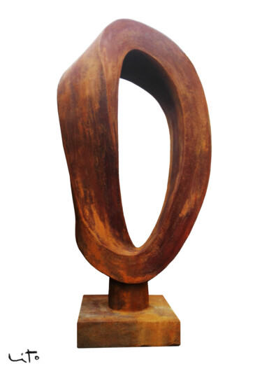 Sculpture intitulée "Cinta Möbius I" par Lito, Œuvre d'art originale, Béton