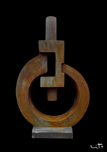 Sculpture intitulée "Conexión I" par Lito, Œuvre d'art originale, Béton