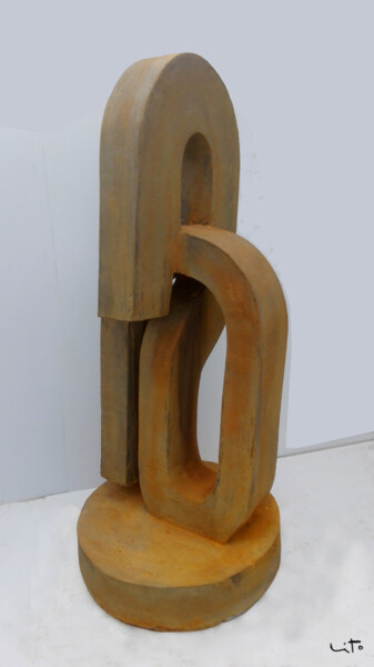 Sculpture titled "Nudos XII" by Lito, Original Artwork, Concrete