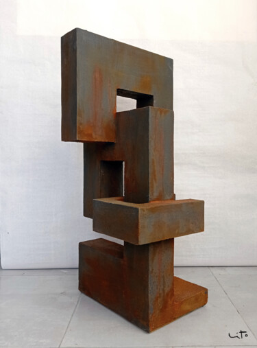 Skulptur mit dem Titel "Nudos XXIII" von Lito, Original-Kunstwerk, Beton
