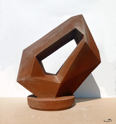 Sculpture titled "Porta III" by Lito, Original Artwork, Concrete