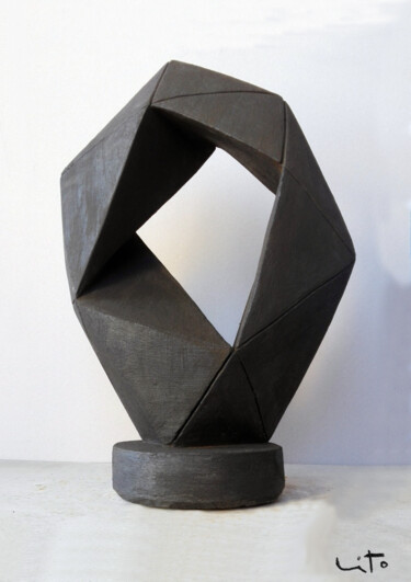 Sculpture titled "Porta II" by Lito, Original Artwork, Concrete