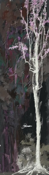 Painting titled "9t-trees" by Skywalker, Original Artwork, Ink