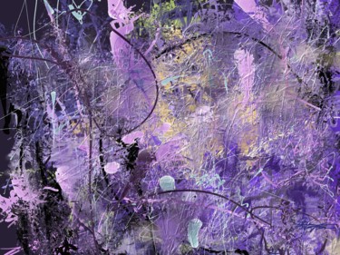 Картина под названием "purple-tension" - Skywalker, Подлинное произведение искусства, Чернила