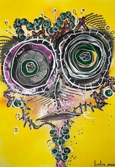 Картина под названием "Сonfusion" - Liu Lis, Подлинное произведение искусства, Рисунок распылителем краски