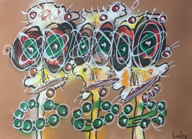 Рисунок под названием "Generation 3.5" - Liu Lis, Подлинное произведение искусства, Рисунок распылителем краски