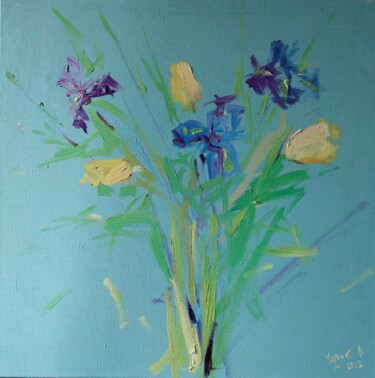 Painting titled "Spring lightness" by Liubomyr Khudiak, Original Artwork, Oil