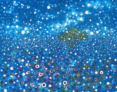 "Blue meadow" başlıklı Tablo Liubov Kondratovich tarafından, Orijinal sanat, Akrilik Ahşap Sedye çerçevesi üzerine monte edi…