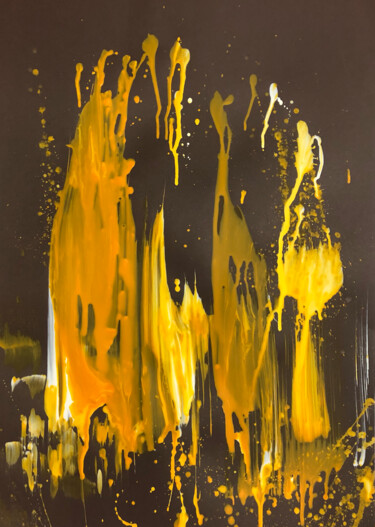 Pintura intitulada "The flame of yor lo…" por Liubov Kondratovich, Obras de arte originais, Acrílico