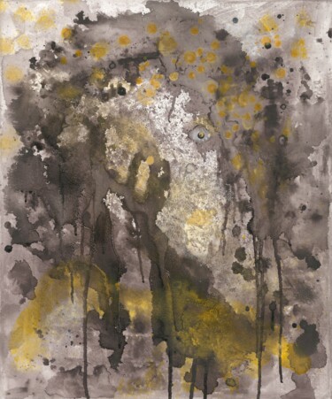 Painting titled "Sad people. Lady" by Liubov Kondratovich, Original Artwork, Acrylic