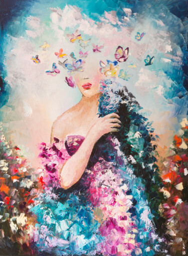 Painting titled "Dreams" by Liubov Kuptsova, Original Artwork, Oil